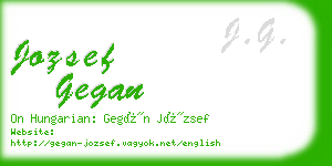 jozsef gegan business card